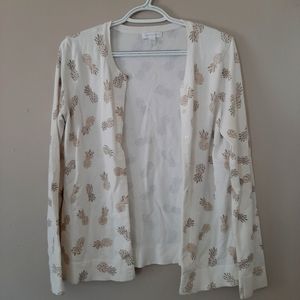 Charter Club Pineapple Cardigan size M